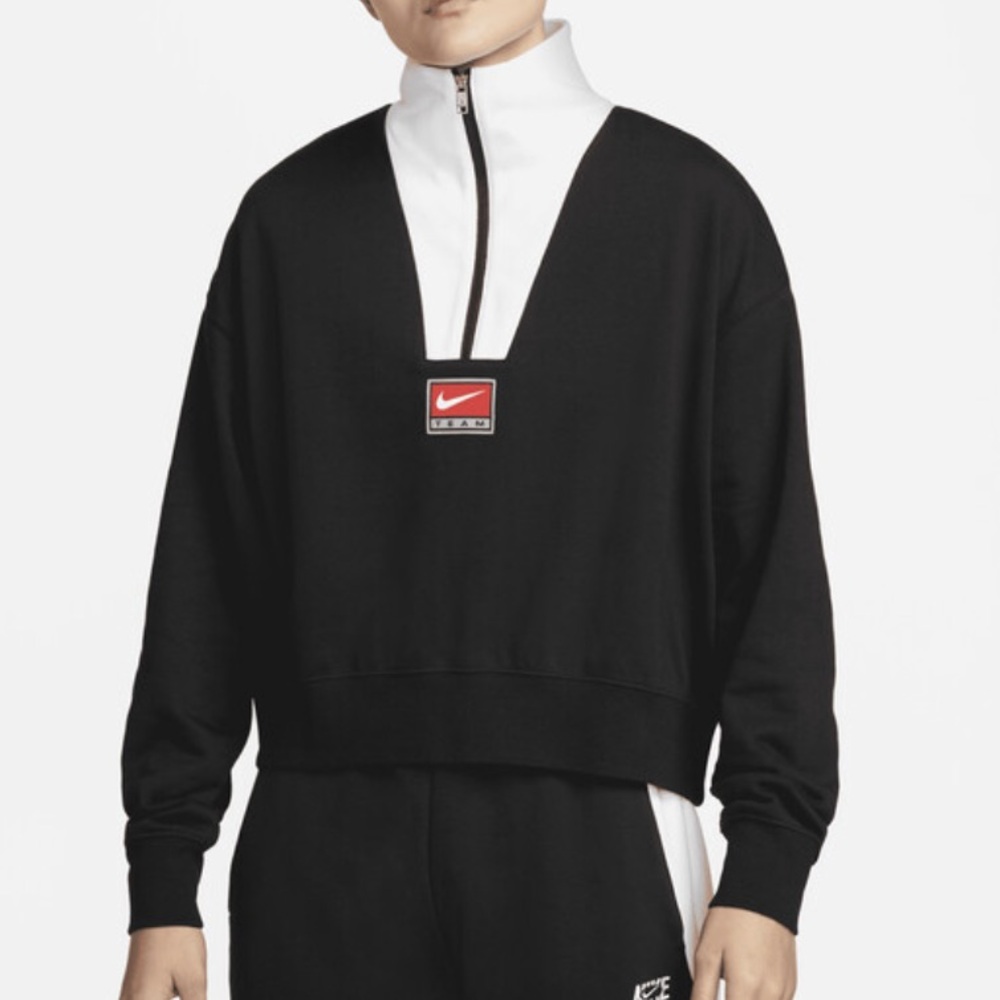 BNWT Nike Black and White Zip-Up Sweater